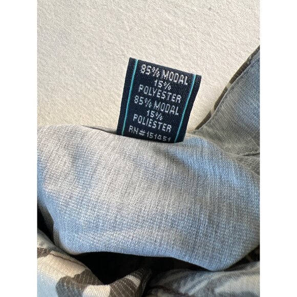 NWT Seapointe Mens Size L Natural Tan Casual Camp Shirt S/S Modal Blend Tropical - Picture 10 of 11